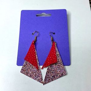 Handmade Faux Leather Earrings